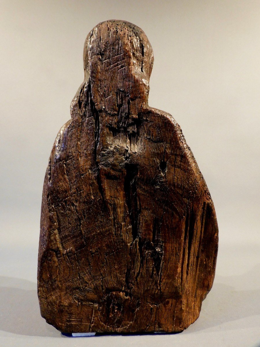 Buste Saint Apotre En Bois Sculpté Fin Du 15eme Siécle Haute Epoque-photo-4