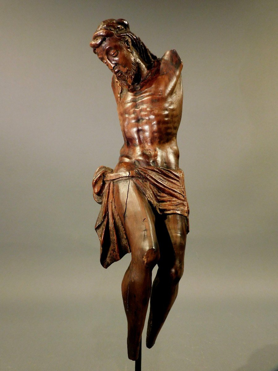 Christ En Bois - 16eme Siécle  Haute Epoque-photo-2
