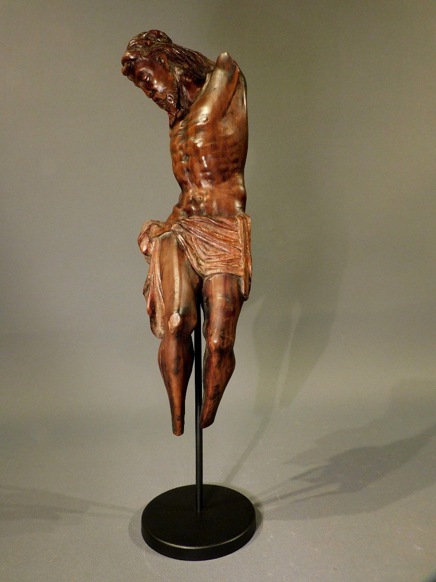 Christ En Bois - 16eme Siécle  Haute Epoque-photo-2