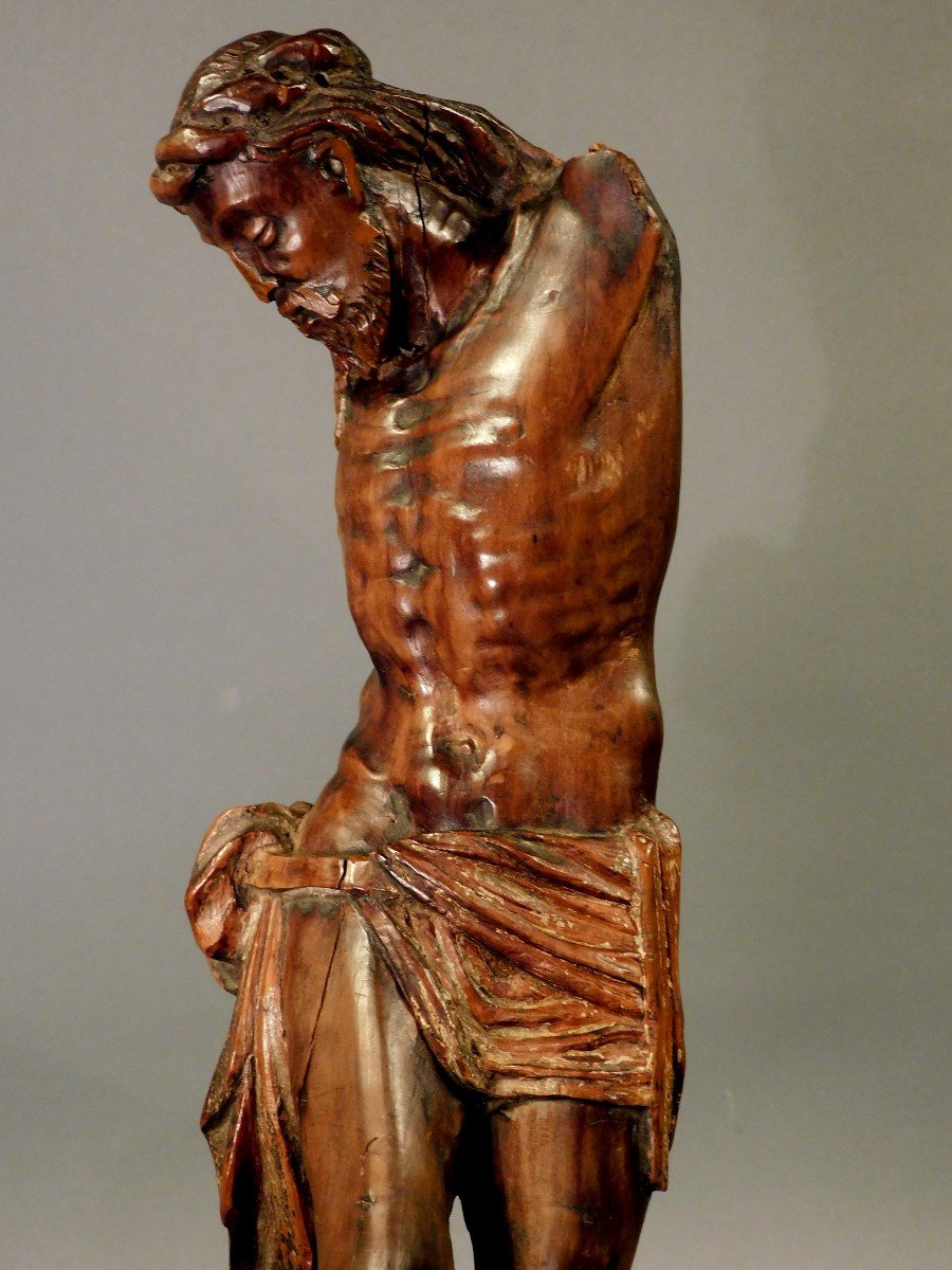 Christ En Bois - 16eme Siécle  Haute Epoque