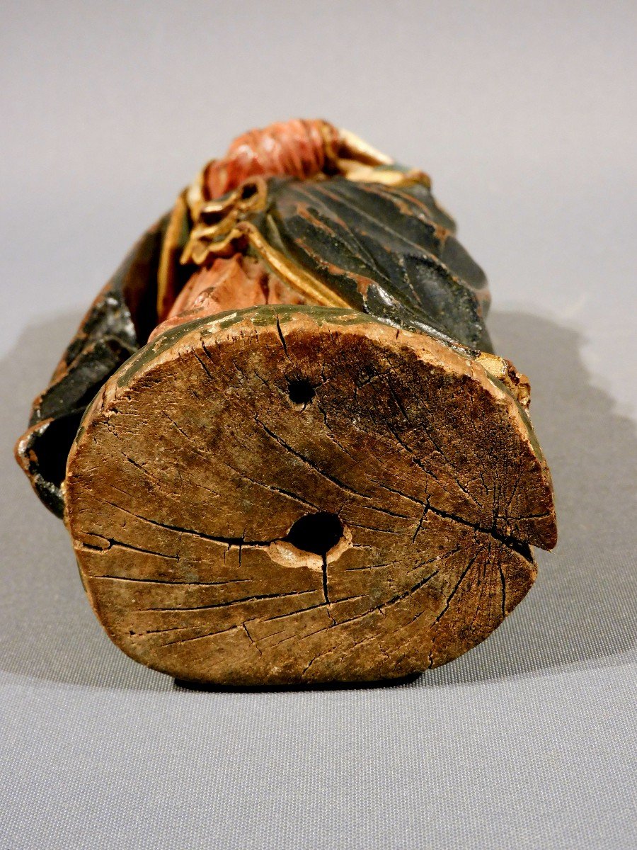 Vierge En Bois sculpte Debut 18eme Siecle-photo-7