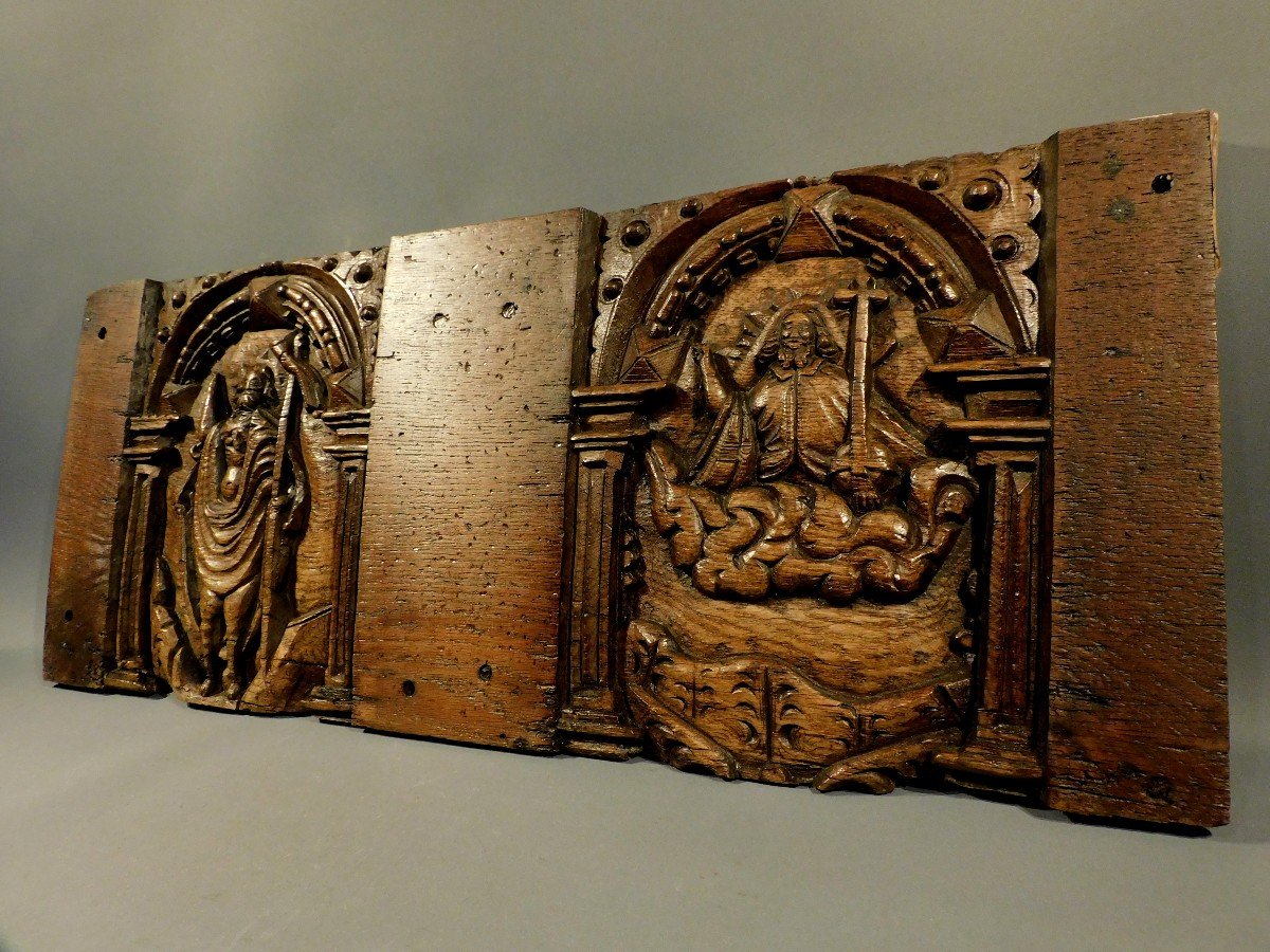 17th Century Wooden Panel  Haute Epoque-photo-4