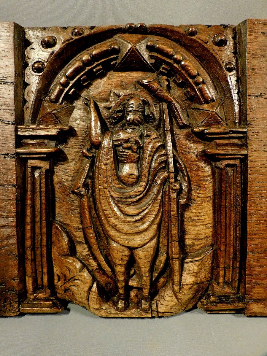 17th Century Wooden Panel  Haute Epoque-photo-3