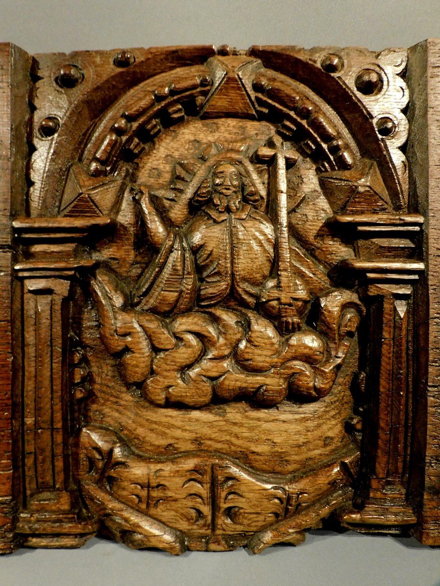 17th Century Wooden Panel  Haute Epoque-photo-4