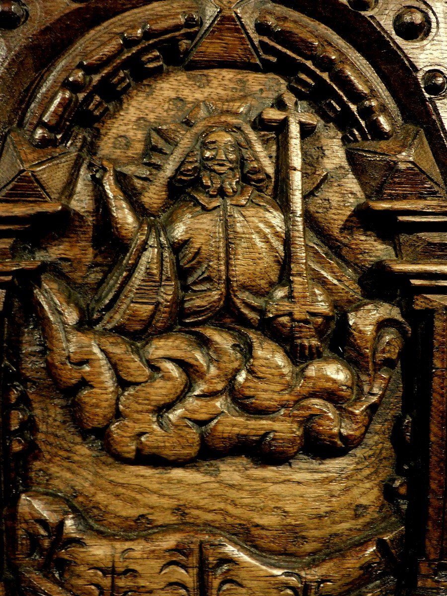 17th Century Wooden Panel  Haute Epoque-photo-6