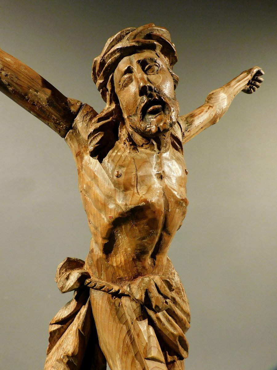 Christ En Bois XVIIIe Siécle Baroque Corpus Christi 18eme-photo-1