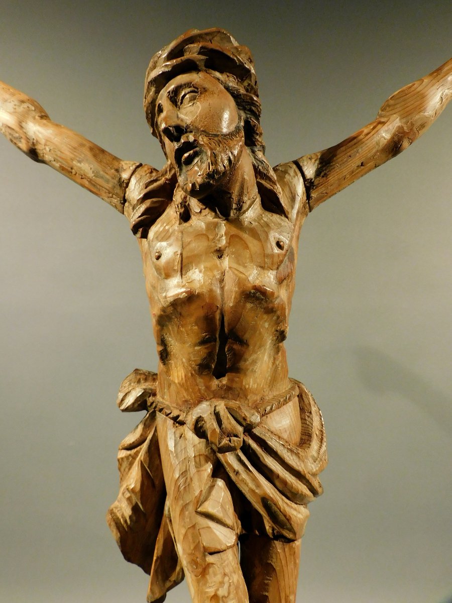 Christ En Bois XVIIIe Siécle Baroque Corpus Christi 18eme-photo-2