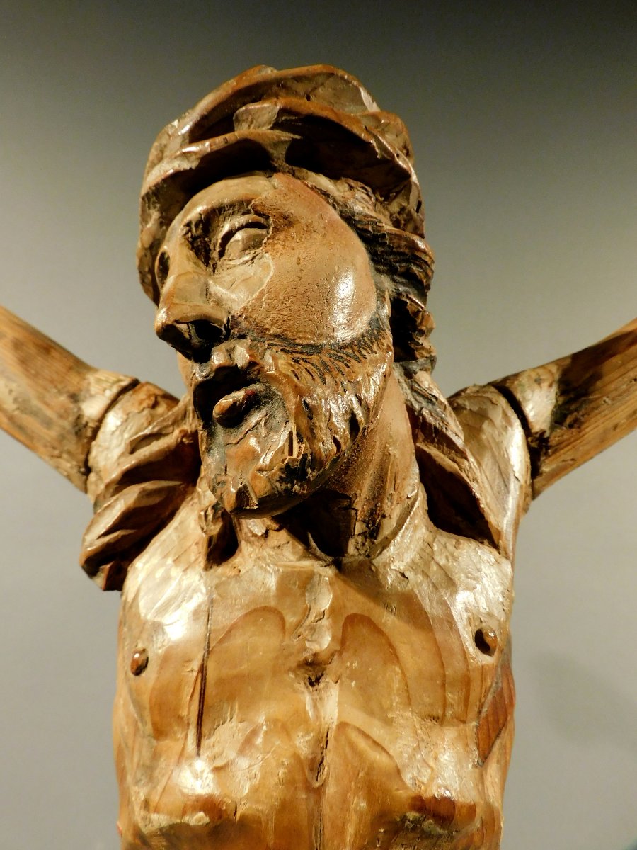 Christ En Bois XVIIIe Siécle Baroque Corpus Christi 18eme-photo-4