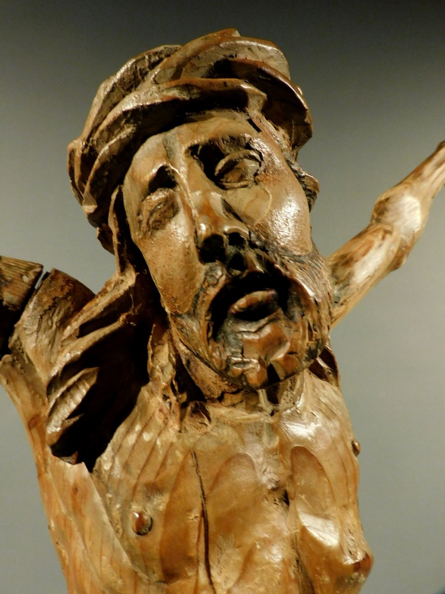 Christ En Bois XVIIIe Siécle Baroque Corpus Christi 18eme-photo-5