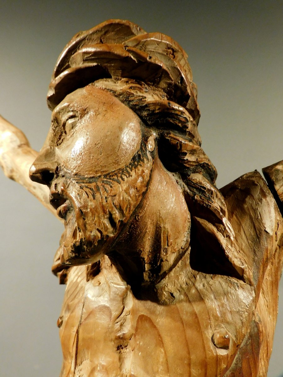 Christ En Bois XVIIIe Siécle Baroque Corpus Christi 18eme-photo-6