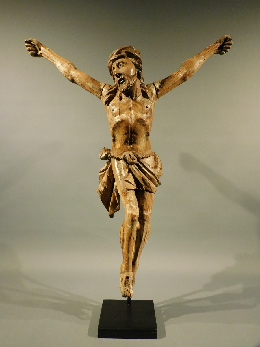 Christ En Bois XVIIIe Siécle Baroque Corpus Christi 18eme