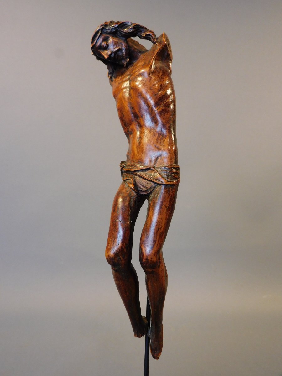 Carved Wooden Christ, Late 17th - Early 18th Century-photo-3