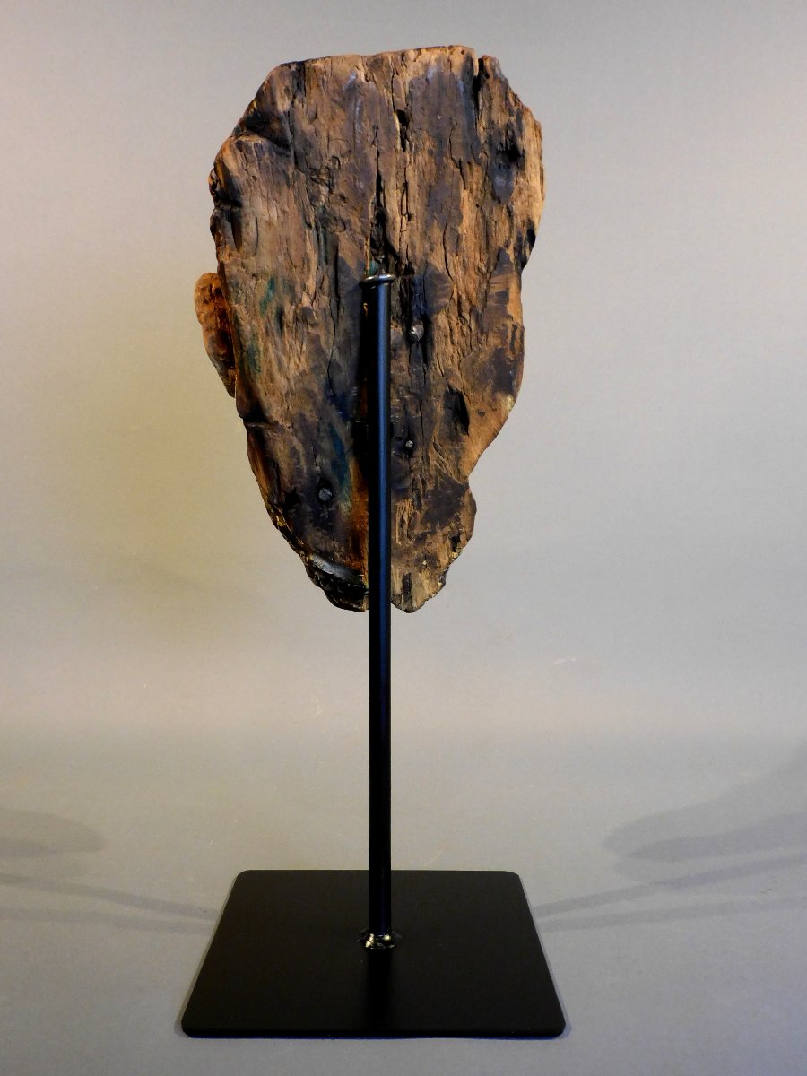 Wooden Head Of Christ - Haute époque, Early 16th Century-photo-1