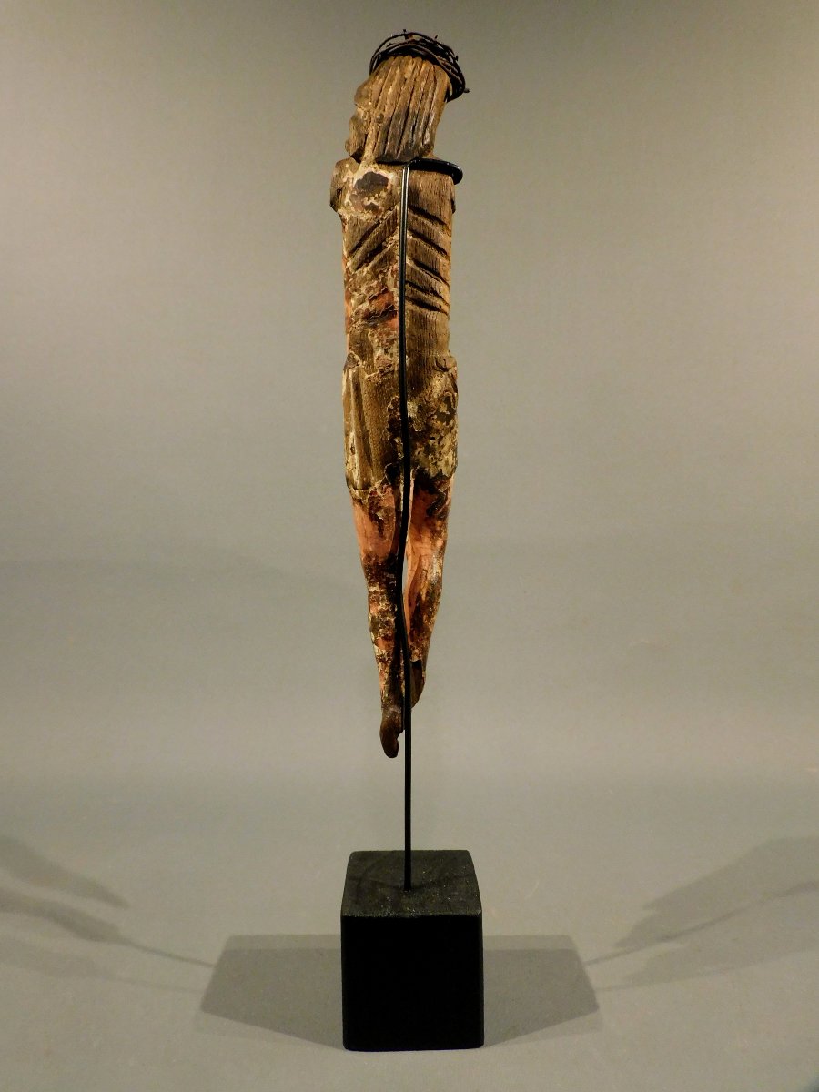 Christ en bois sculpté 18eme  siécle-photo-2