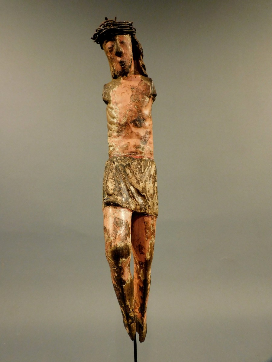 Christ en bois sculpté 18eme  siécle