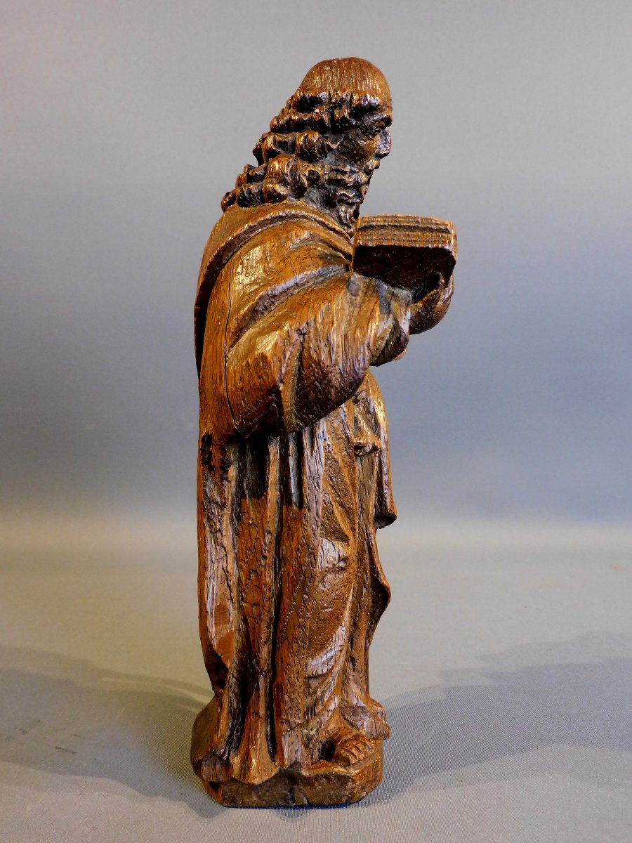 Oak Sculpture Of Saint Paul, 17th Century Haute Epoque-photo-4