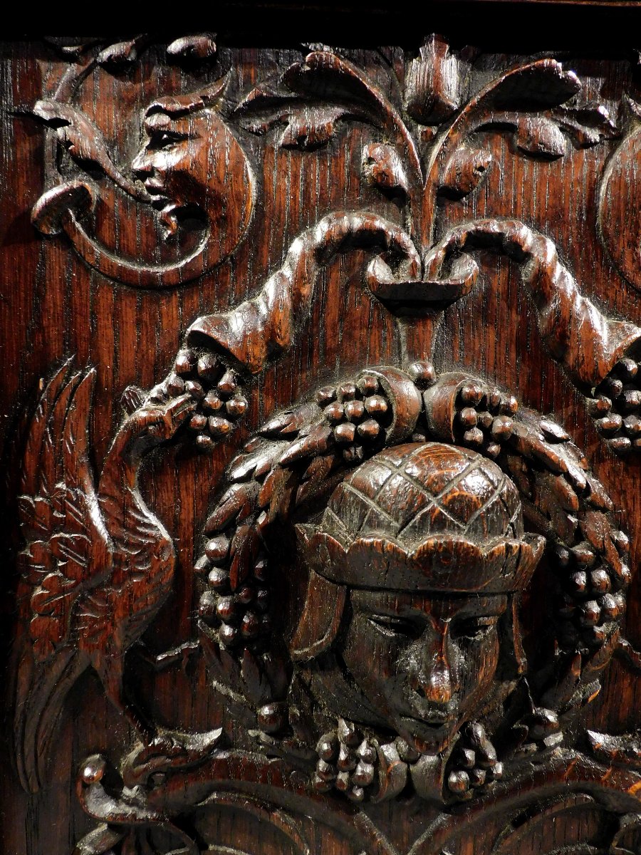 19th Century Wooden Relief Panel-photo-2