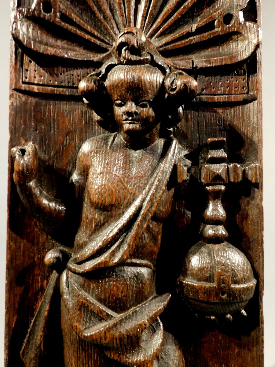 Carved Wooden Panel Christ 17th Century Haute Epoque-photo-4