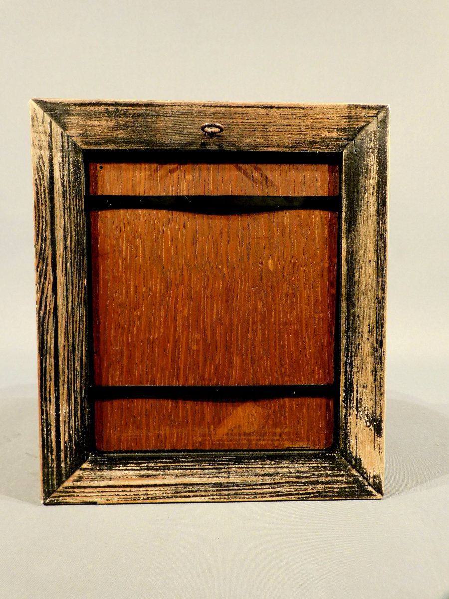 peinture  tableau huile sur cuivre Piéta XVIIIeme siécle-photo-4