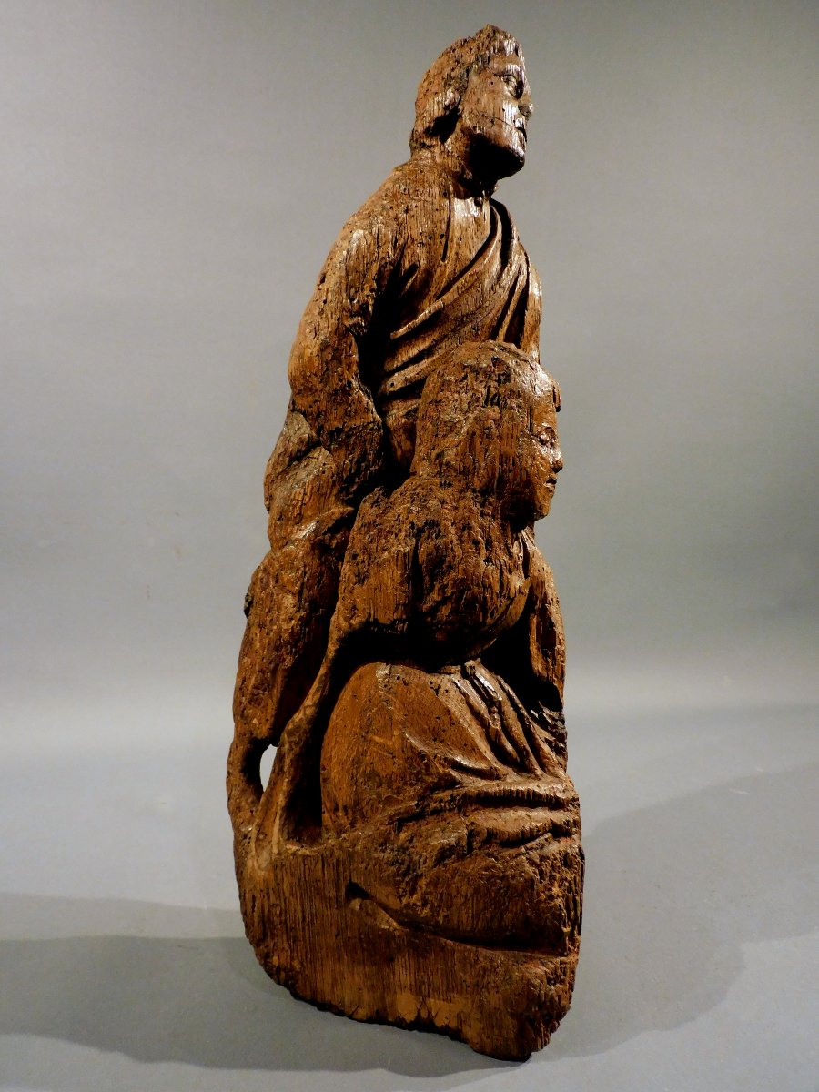 Pâmoison de la Vierge retable XVIe siécle Haute Epoque-photo-3