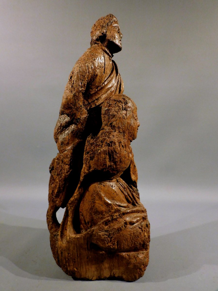 Pâmoison de la Vierge retable XVIe siécle Haute Epoque-photo-4