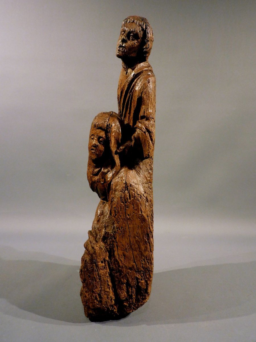 Pâmoison de la Vierge retable XVIe siécle Haute Epoque-photo-3