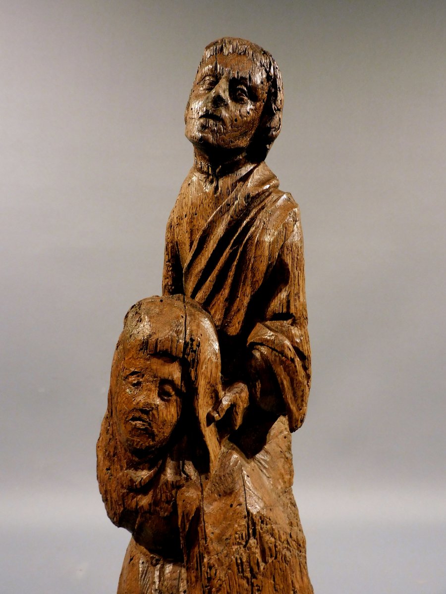 Pâmoison de la Vierge retable XVIe siécle Haute Epoque-photo-5