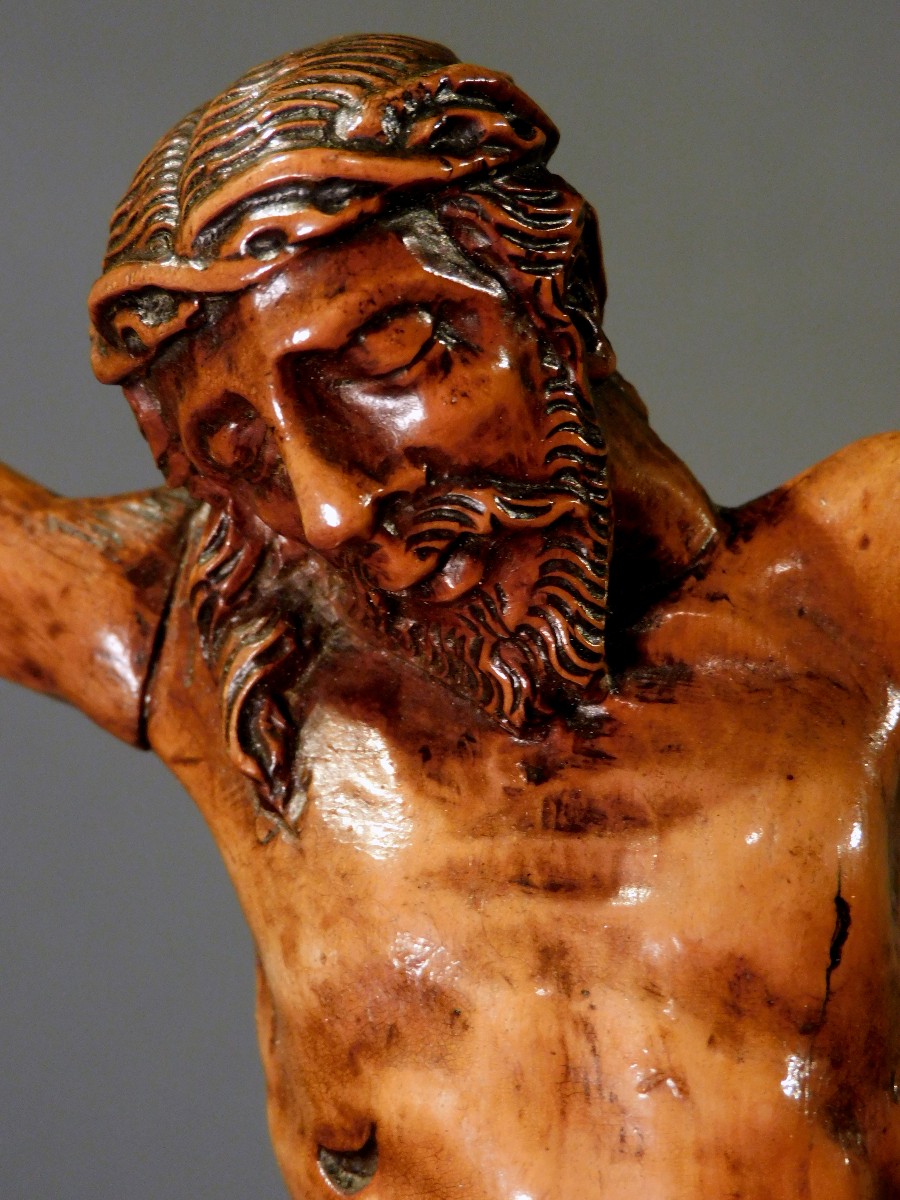 Corpus Christ  en buis sculpté  XVIIIe siécle 