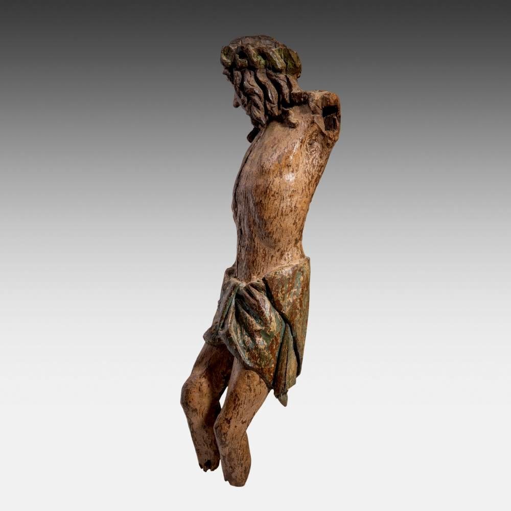 16th-century Wooden Christ Figure  Haute Epoque-photo-3