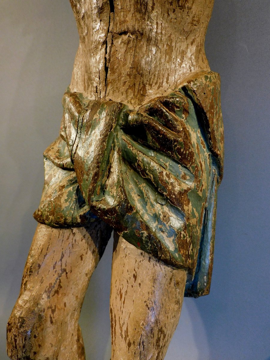 16th-century Wooden Christ Figure  Haute Epoque-photo-3