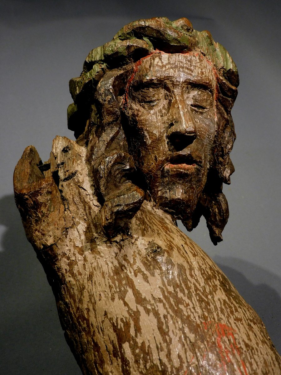16th-century Wooden Christ Figure  Haute Epoque-photo-4