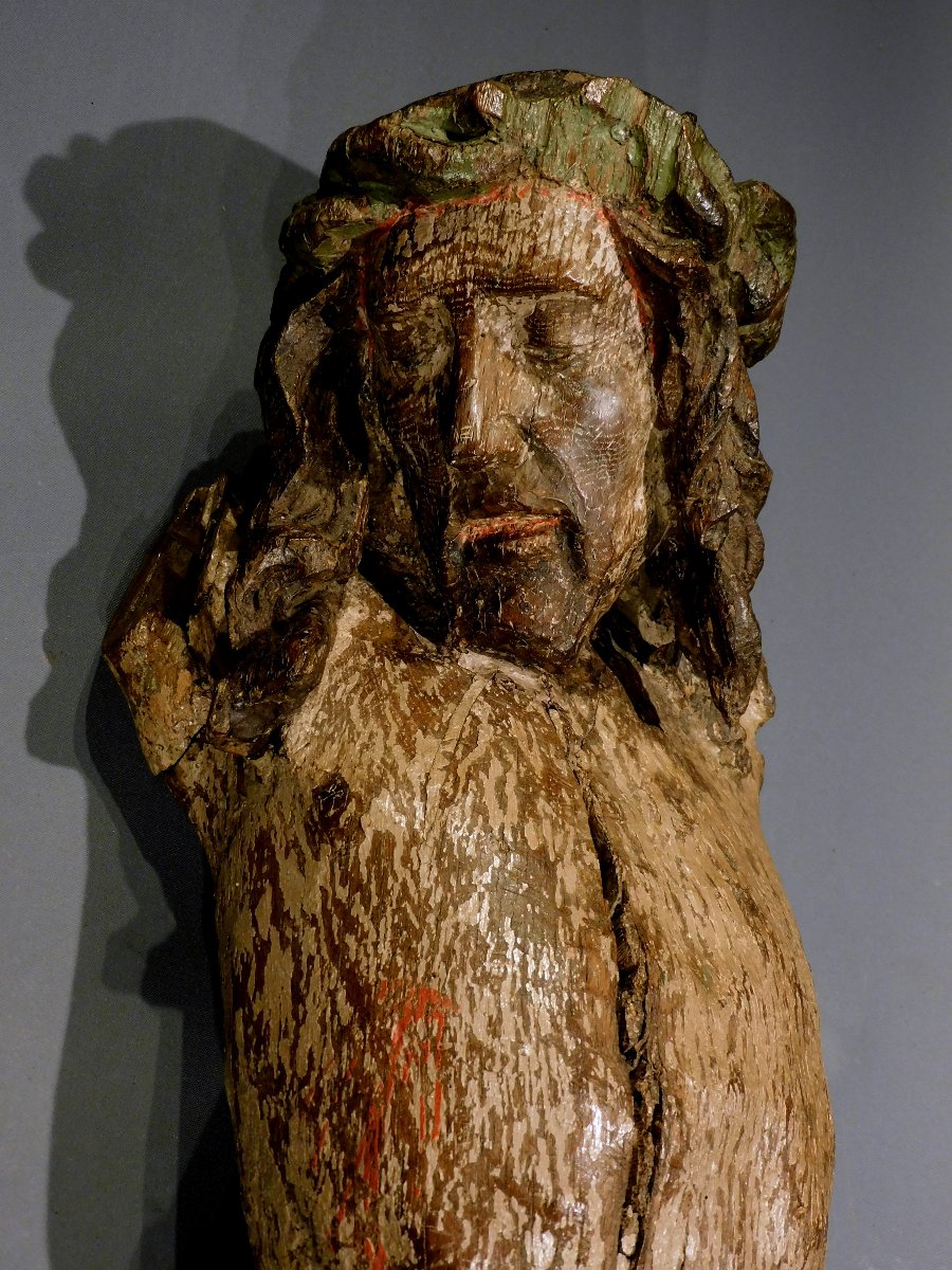 16th-century Wooden Christ Figure  Haute Epoque-photo-5