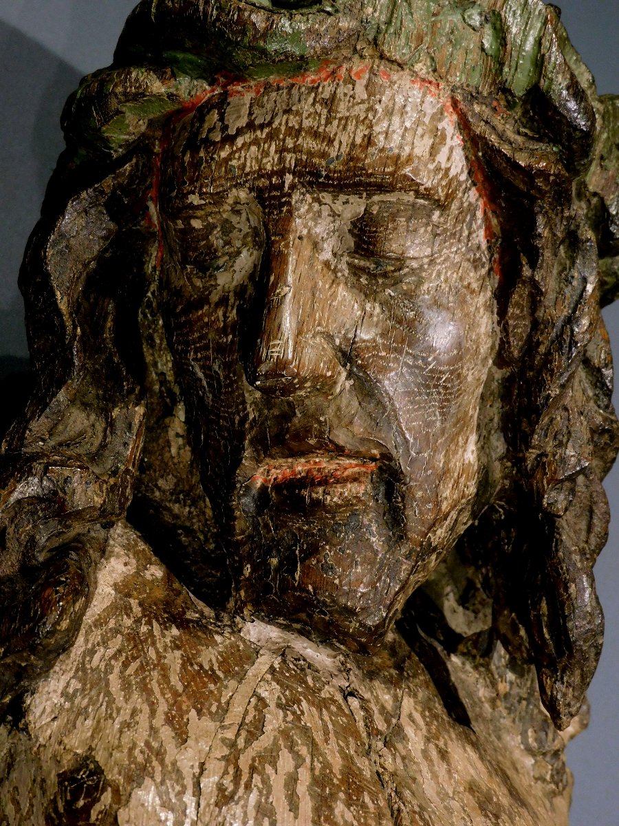 16th-century Wooden Christ Figure  Haute Epoque-photo-6
