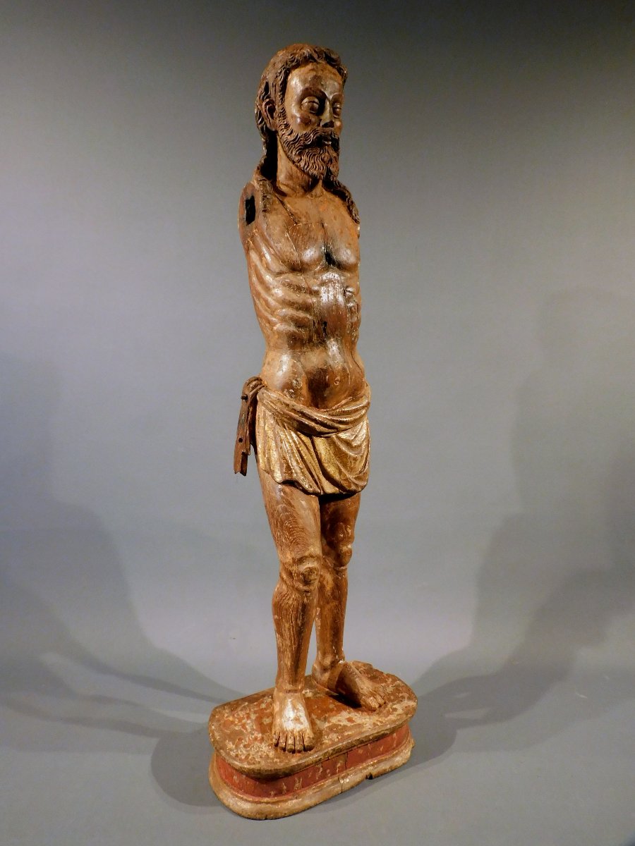 Christ en bois XVIe siécle Haute Epoque sculpture corpus Christi 16eme-photo-3