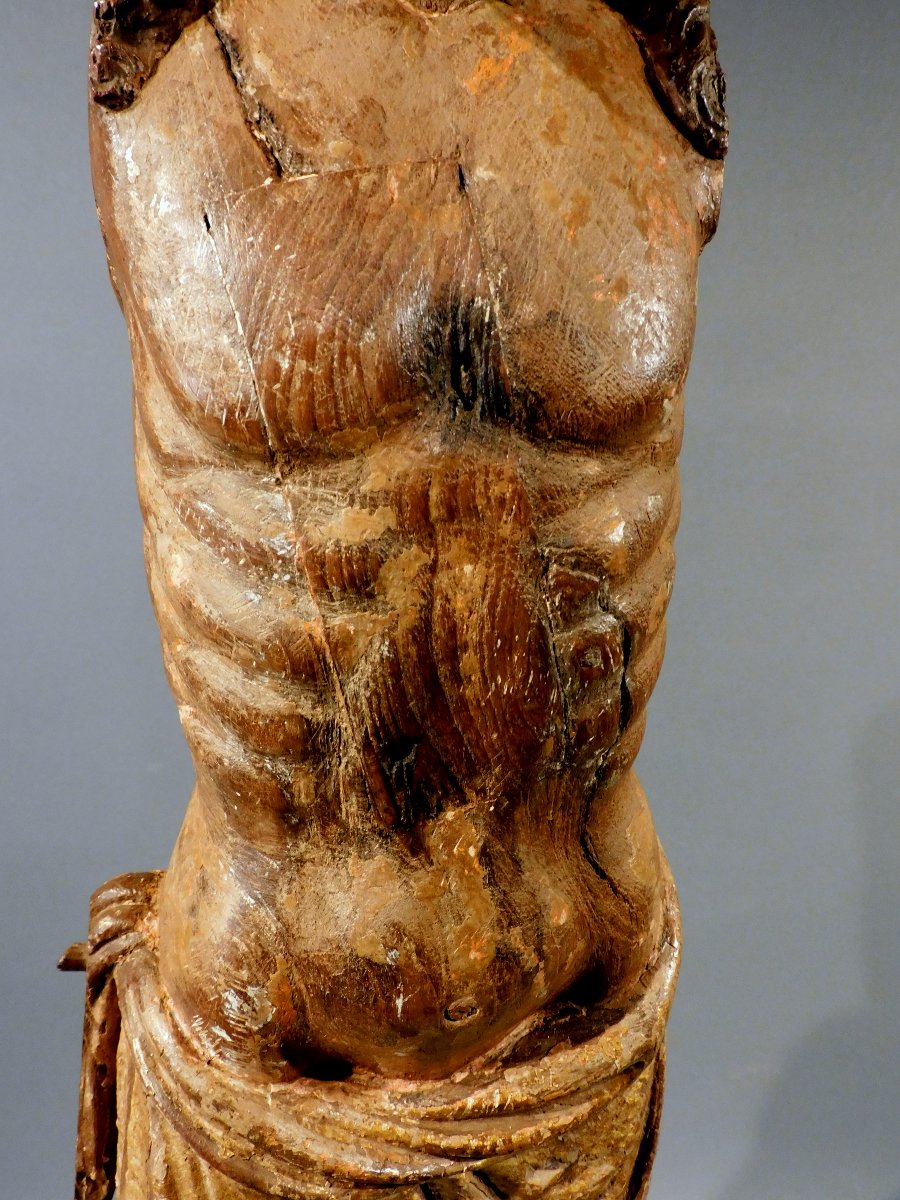Christ en bois XVIe siécle Haute Epoque sculpture corpus Christi 16eme-photo-7