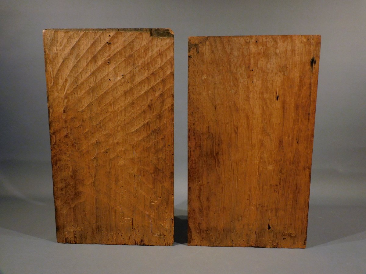 Carved Wooden Panels 17th Century Haute Epoque-photo-4