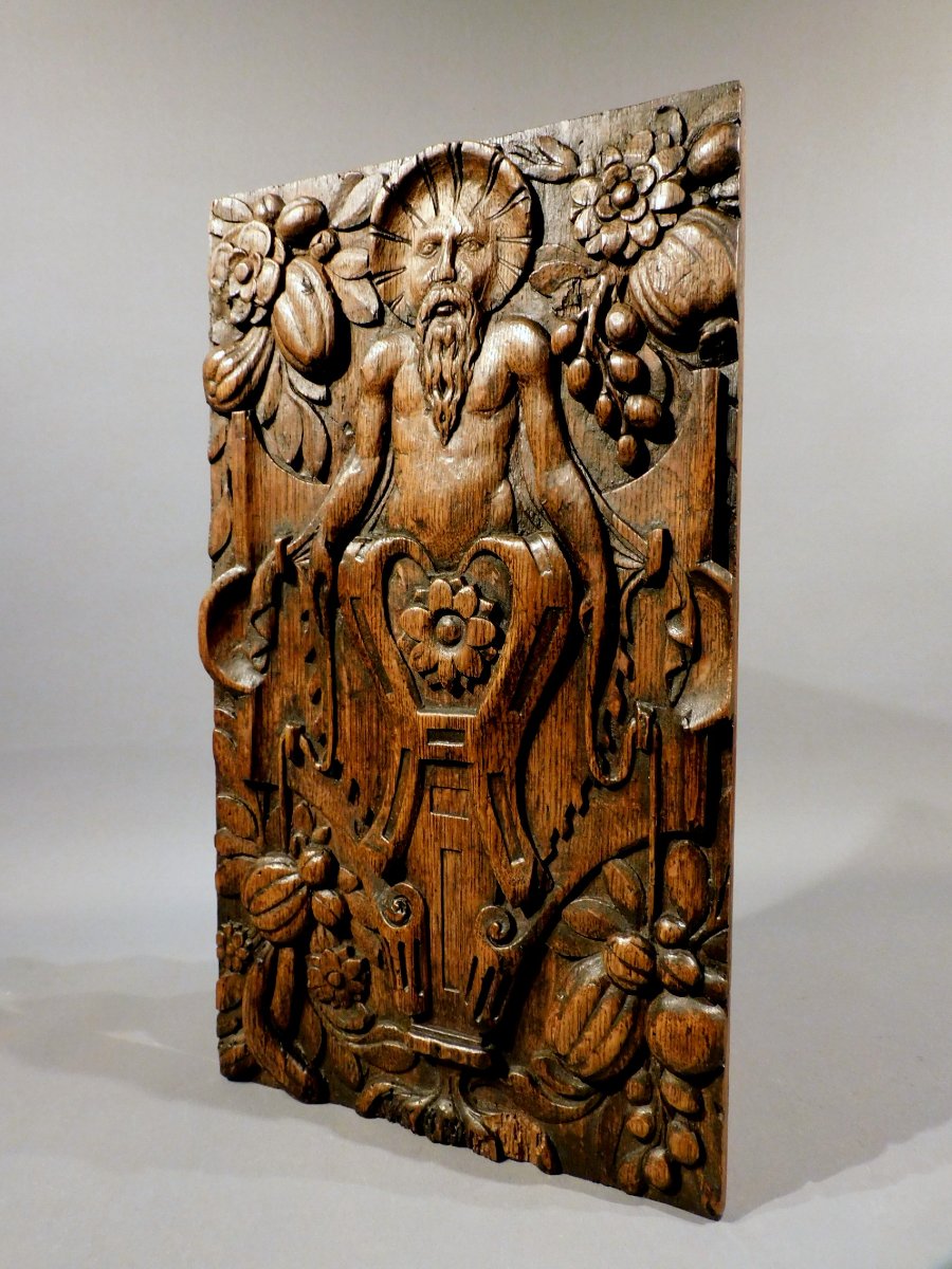 Carved Wooden Panels 17th Century Haute Epoque-photo-2