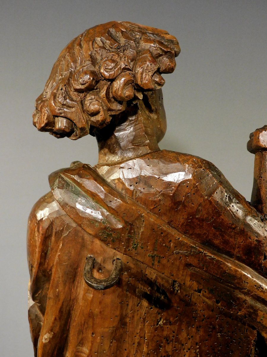Wood Sculpture Of Saint John The Apostle 16th Century Haute Epoque-photo-4