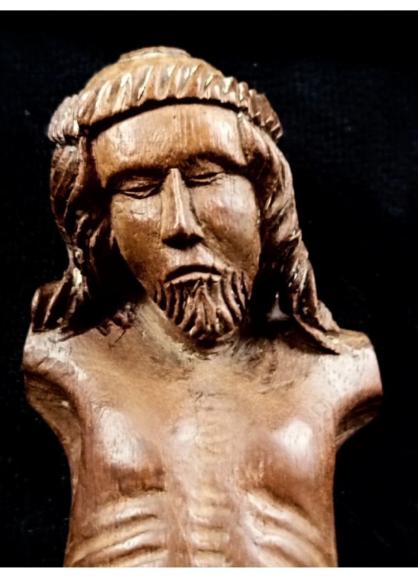 Christ en bois XVIIIe - XIXe  -photo-4