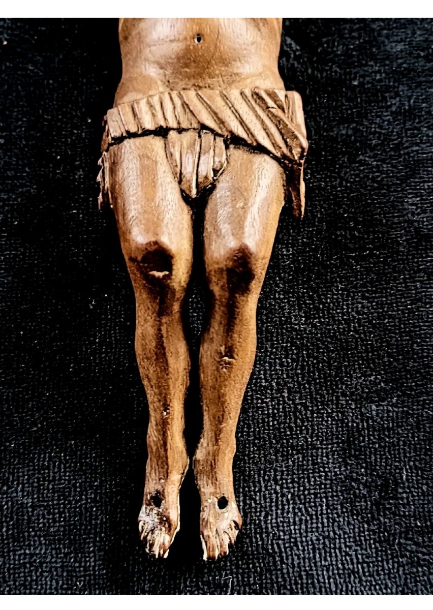 Christ en bois XVIIIe - XIXe  -photo-1