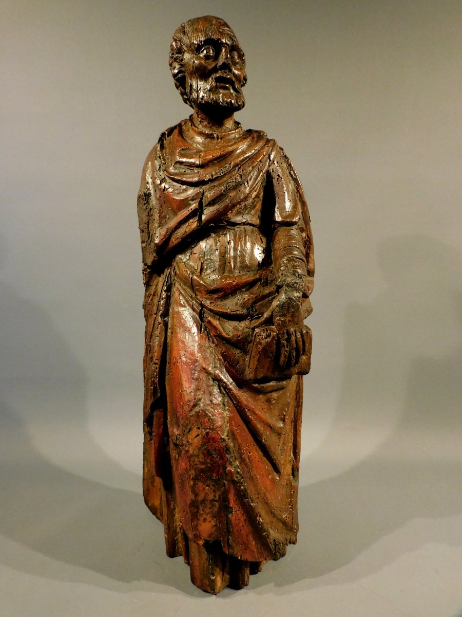 Statue en bois Saint Pierre XVIe siécle Haute Epoque