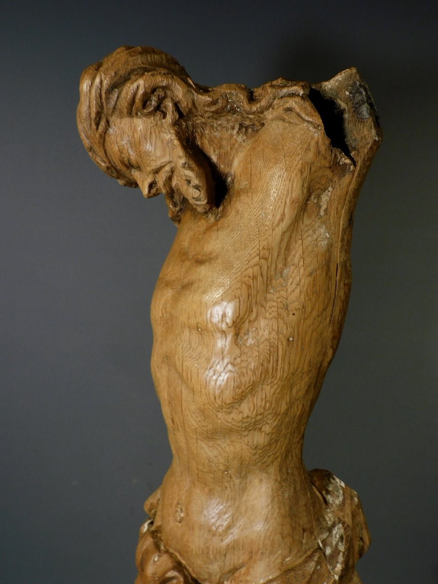 17th-century Carved Wooden Figure Of Christ-photo-6