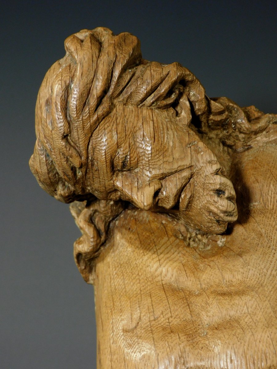 17th-century Carved Wooden Figure Of Christ-photo-7