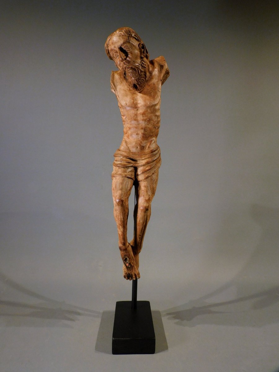 16th-century Wooden Christ  Haute Epoque  Corpus Christi, 16th Century-photo-2