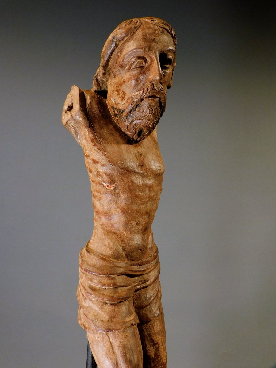 16th-century Wooden Christ  Haute Epoque  Corpus Christi, 16th Century-photo-2