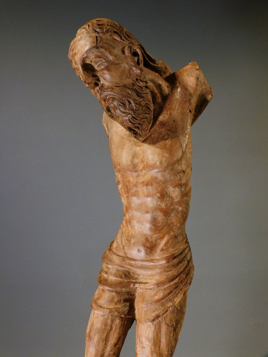16th-century Wooden Christ  Haute Epoque  Corpus Christi, 16th Century-photo-5