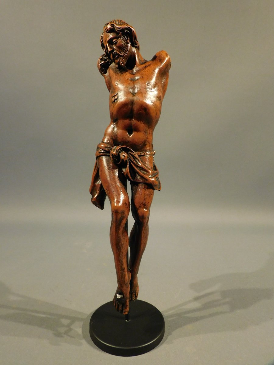 Christ en bois sculpté XVIIIe siécle  - corpus Christi 18eme -photo-2