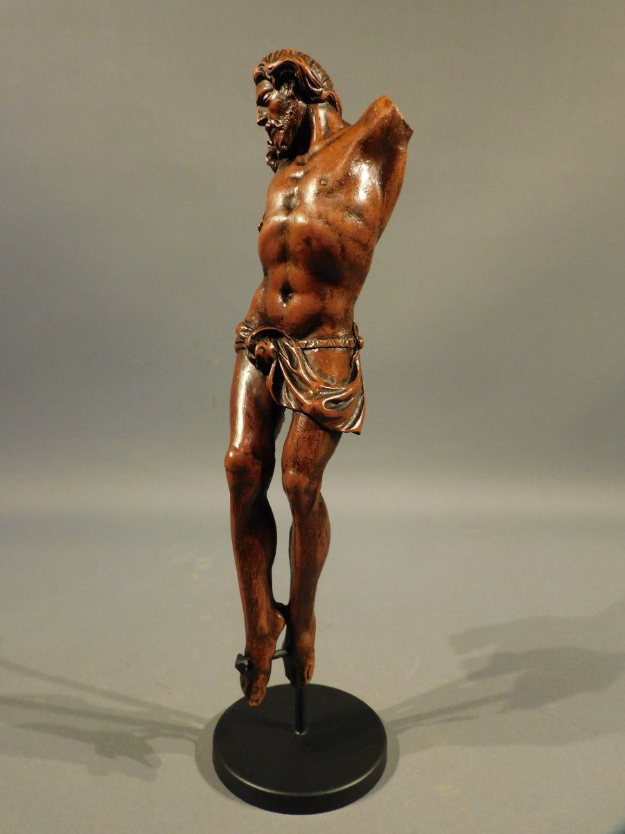 Christ en bois sculpté XVIIIe siécle  - corpus Christi 18eme -photo-4