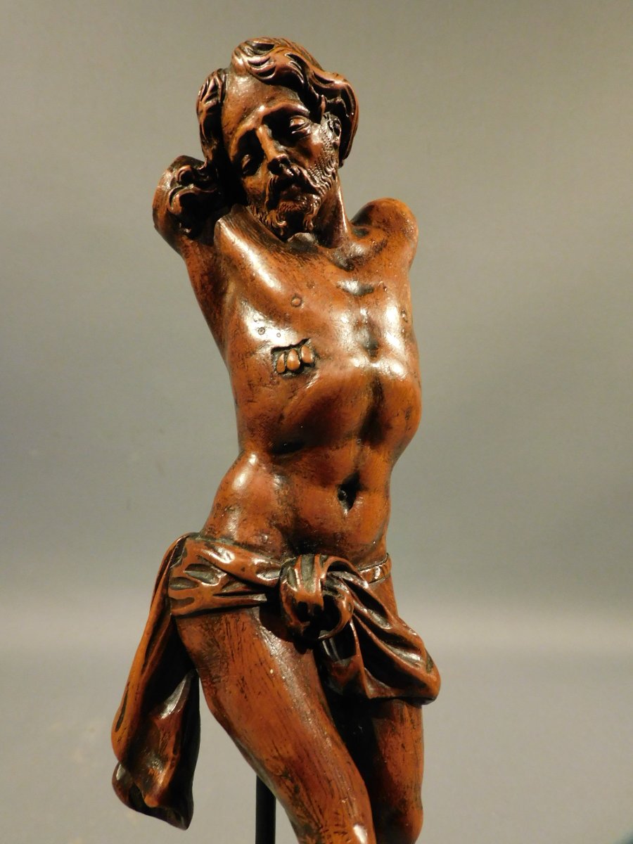 Christ en bois sculpté XVIIIe siécle  - corpus Christi 18eme -photo-3