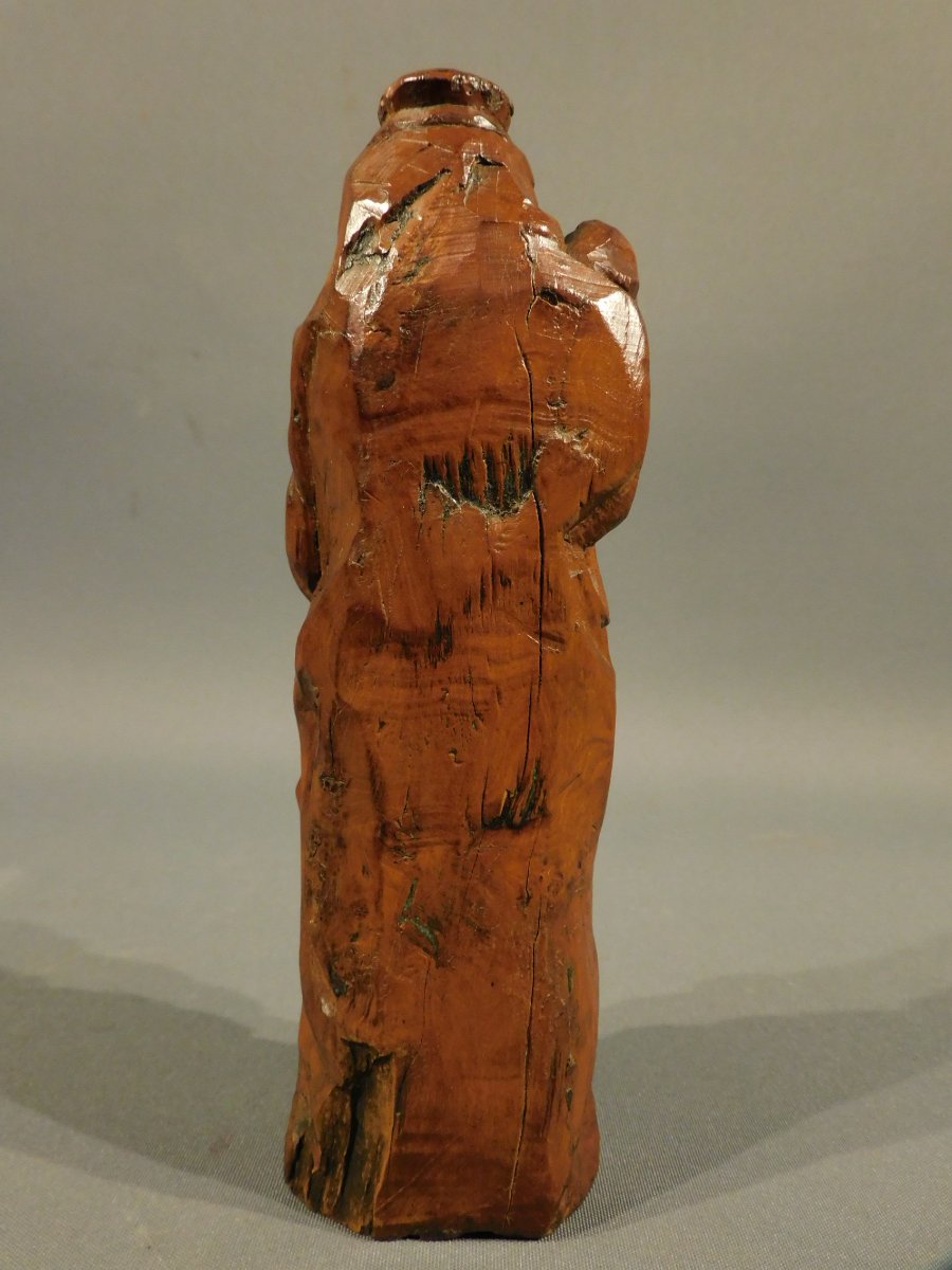 Virgin And Child In Boxwood, 17th Century, High Period-photo-4